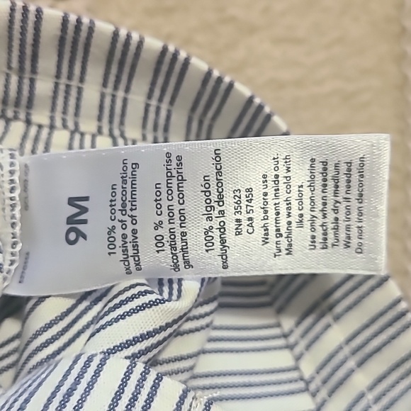 Carter's Nautical Onesie, 9 mo - Picture 6 of 6